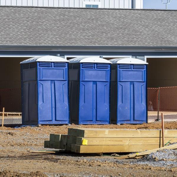 Heavy-duty construction site porta potty in Burnettown, South Carolina