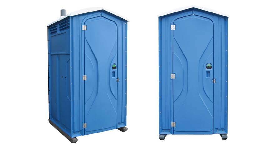 Long-term porta potty units on site in Burnettown, South Carolina